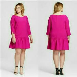 Hot pink Victoria Beckham Dress